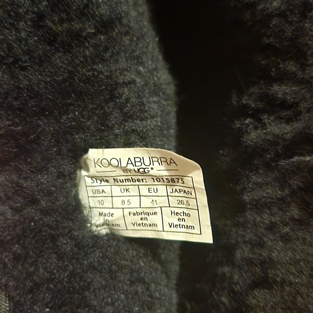 Koolaburra Womens Tall Black Bow Ugg Boots Size 10 - Picture 4 of 8